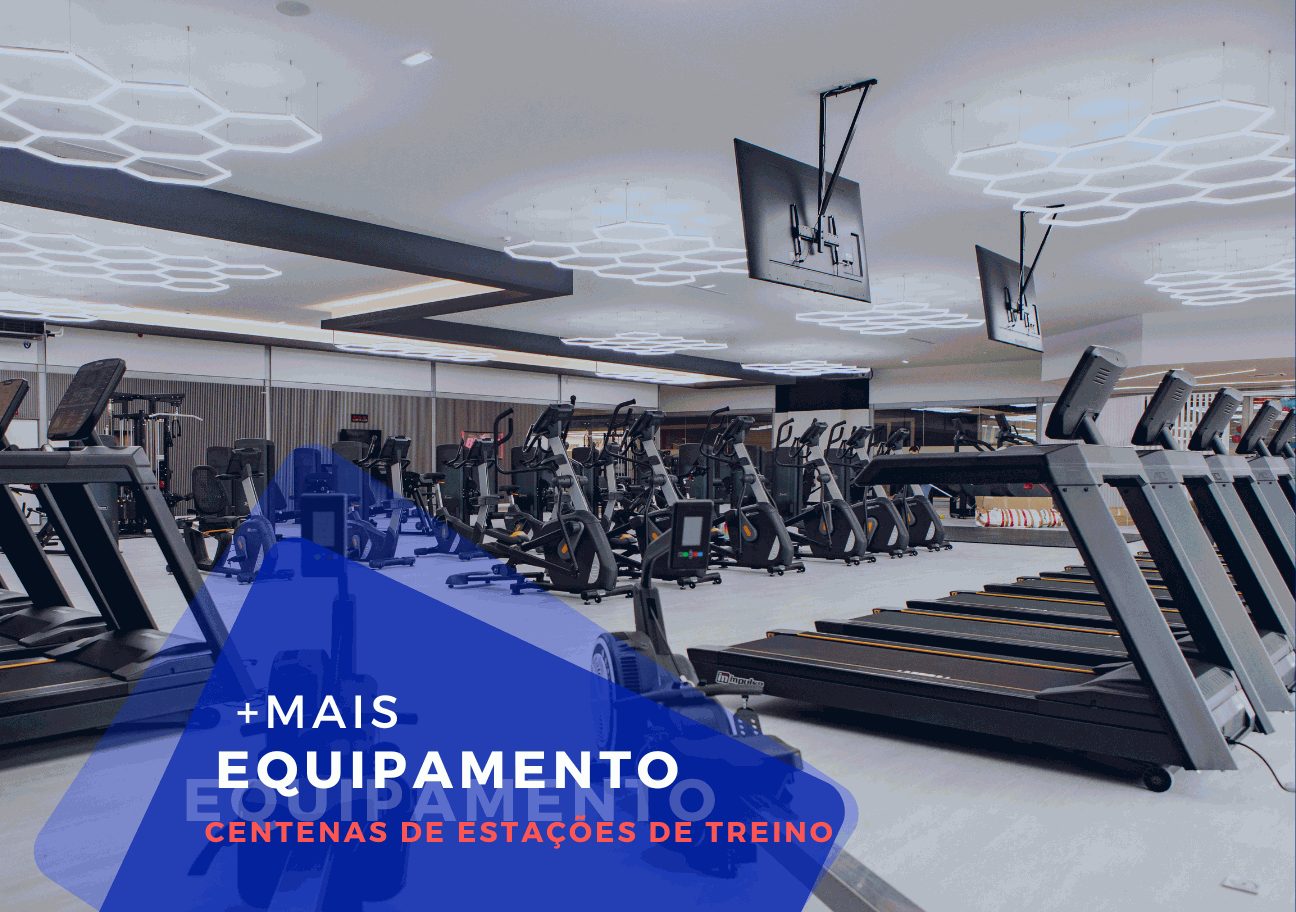 + Mais equipamento — centenas de estações